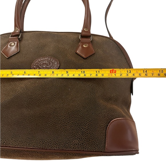 Natural Concept Made for the John Lewis Partnership London Leather Top Carry Bag - Picture 6 of 13